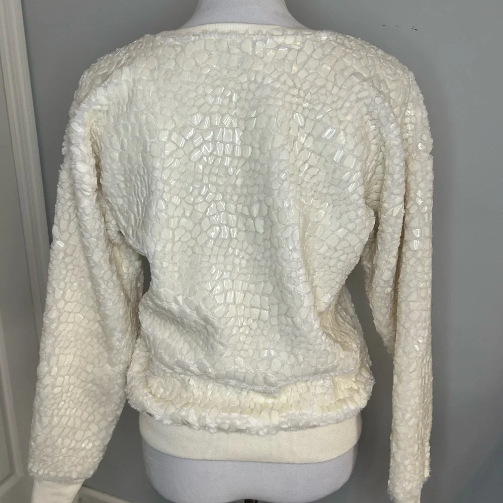 Ann Taylor Cracked Ice Crewneck Sweatshirt NWOT - Picture 3 of 4